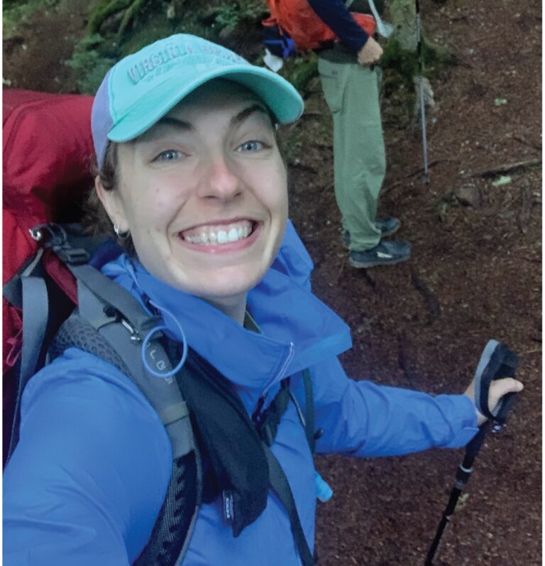 danielle diane backpacking in the Olympic National Park